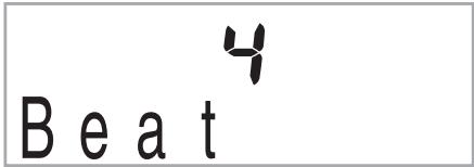 CASIO LK-230 - Appuyez sur ⑥ jusqu'à ce que l'écran de réglage du nombre de temps par mesure apparaisse. - 1