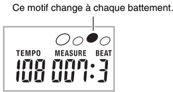 CASIO LK-230 - Appuyez sur ① ou ③. - 1