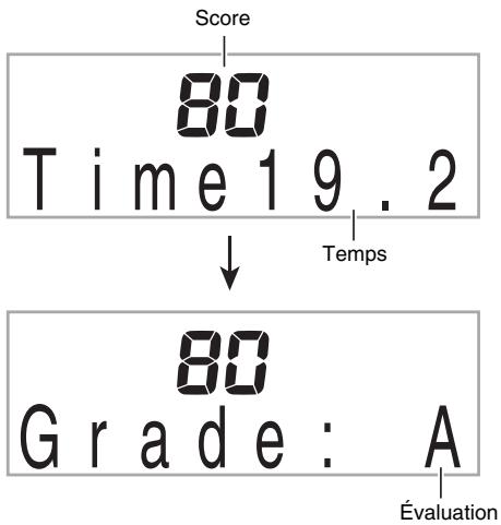 CASIO LK-230 - Le jeu se termine lorsque vous avez joué les 20 notes avec succès. - 1