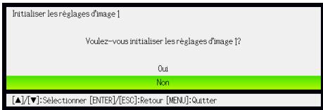 CASIO XJ-A141,  XJ-A146,  XJ-A241,  XJ-A246,  XJ-A251,  XJ-A256 - Pour rétablir les réglages par défaut de tous les paramètres d'un menu principal particulier - 1