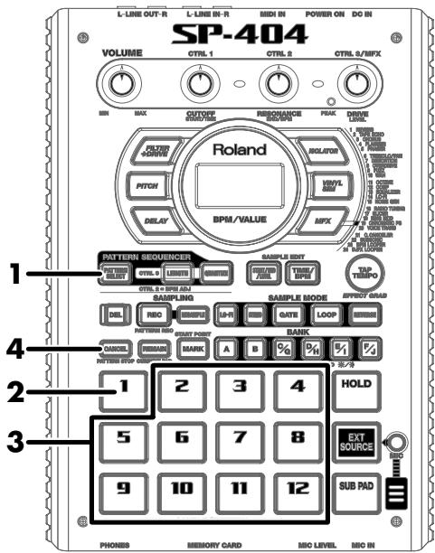 ROLAND SP404 - Lecture des motifs (patterns) - 1
