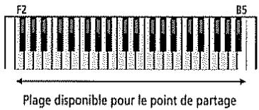 F2 B5 Plage disponible pour le point de partage