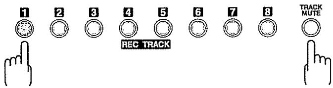 ROLAND BR-8 - Neutralisation du son décertaines pistes — Mute - 1