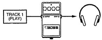 ROLAND BR-8 - Changement des connexions d'effet par insertion - 9