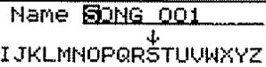 ROLAND BR-8 - Appellation d'un morceau — Song Name - 3