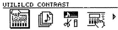 ROLAND BR-8 - Réglage du contrast de l'afficheur. - 1