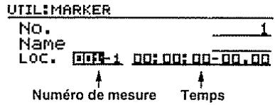 ROLAND BR-8 - Changement de l'emplacement d'un marqueur - 3