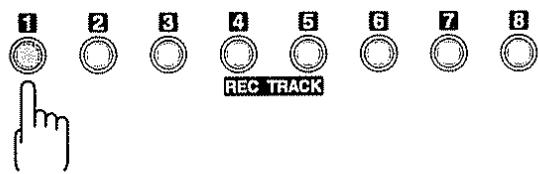 ROLAND BR-8 - Selection de la piste à enregistrer - 1