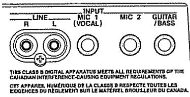 ROLAND BR-8 - Sélection de la prise servant aux connexions - 1