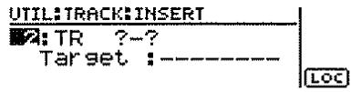 ROLAND BR-8 - Insertion d'un blanc dans une interprétation — Track Insert - 5