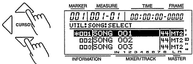 ROLAND BR-8 - Sélection d'un morceau - 6