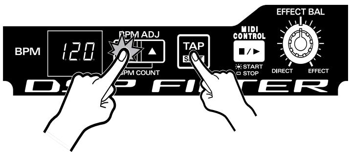 ROLAND DJ-1000 - Réglages manuels (BPM ADJ) - 2