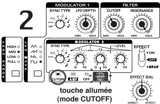 ROLAND DJ-1000 - Exemples de réglages efficaces du Filtre DSP - 6