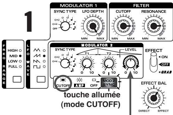 ROLAND DJ-1000 - Exemples de réglages efficaces du Filtre DSP - 5