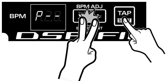 ROLAND DJ-1000 - Réglages manuels (BPM ADJ) - 5