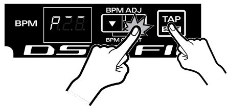 ROLAND DJ-1000 - Réglages manuels (BPM ADJ) - 7