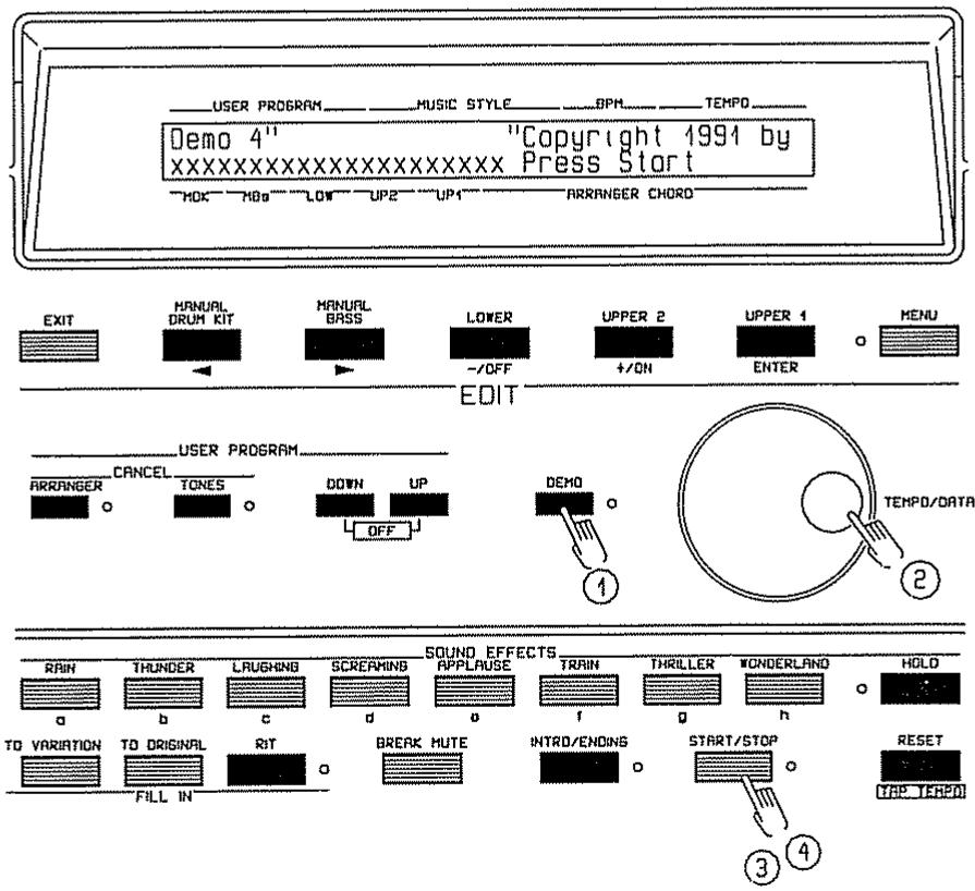 ROLAND E-70 - MORCEAUX DE DEMONSTRATION - 1