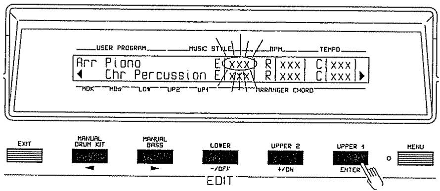 ROLAND E-70 - Configuration de l'Expression pour la Famille Piano - 5