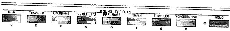 ROLAND E-70 - SOUND EFFECTS «PADS» - 1