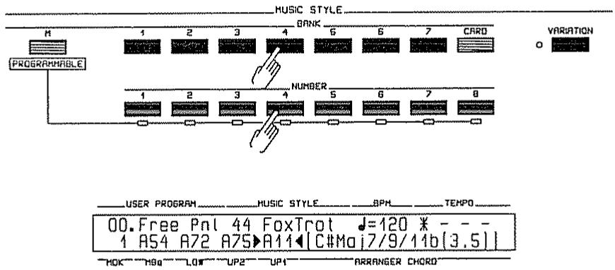 ROLAND E-70 - MUSIC STYLE SELECT - 1