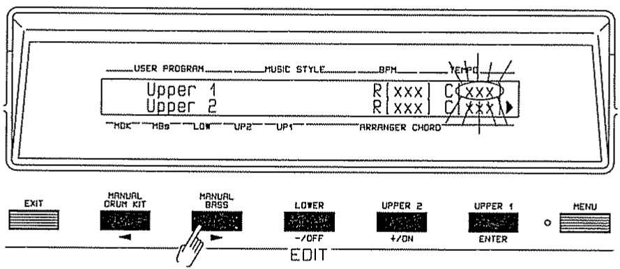 ROLAND E-70 - Quantité de Chorus destinée à la Partie Upper 1 - 4