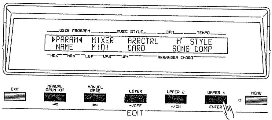 ROLAND E-70 - PARAMETERS - 1