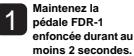 ROLAND FDR-1 - Régler la vitesse du vibrato quand l'effet est activé (témoin CHECK: rouge) - 10