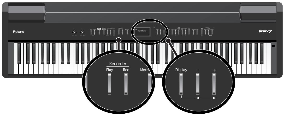 ROLAND FP-7 - Écouter les morceaux enregistrés dans la mémoire USB - 1