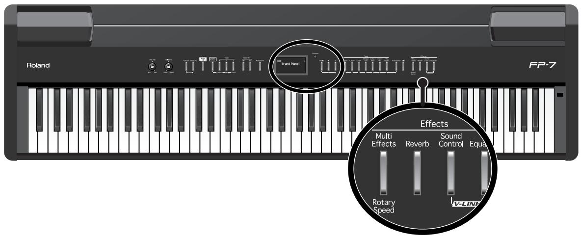ROLAND FP-7 - Ajout de réverbération au son (effet reverb) - 1