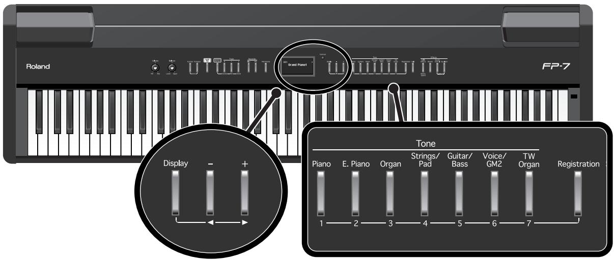 ROLAND FP-7 - Rappel d'un réglage de jeu - 2