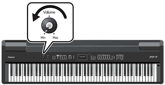 ROLAND FP-7 - Mise sous tension - 1