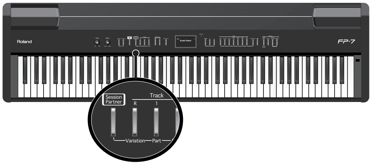ROLAND FP-7 - Modifier le motif rythmique (original/variation) - 1
