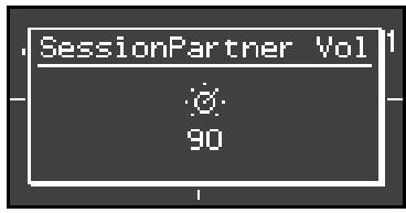 ROLAND FP-7 - Tout en maintenant le bouton [session partner] enfoncé, actionnez le bouton [+] ou [-]. - 1