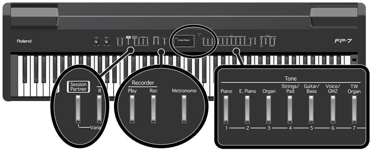 ROLAND FP-7 - Enregistrement de votre jeu avec session partner - 1