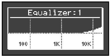 ROLAND FP-7 - Maintenez le bouton [equalizer] enforcé et appuyez sur le bouton [-] ou [+] pour sélectionner le type d'égaliseur. - 1