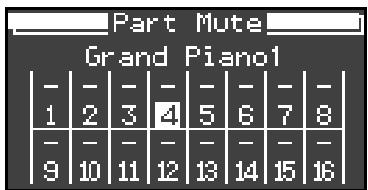 ROLAND FP-7 - Étouffer une partie spécifique (part mute) - 3