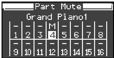 ROLAND FP-7 - Étouffer une partie spécifique (part mute) - 4