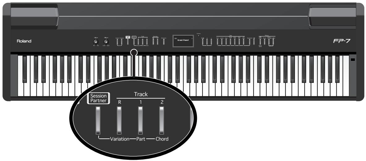 ROLAND FP-7 - Déterminer la série d'accords de la main gauche (chord progression) - 2