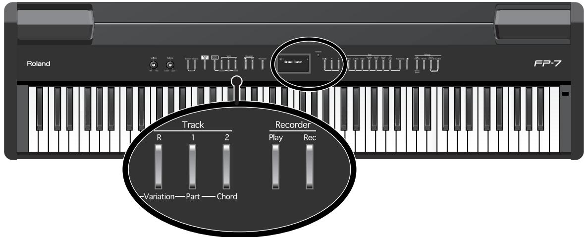 ROLAND FP-7 - Écouter chaque partie séparément (track mute) - 1
