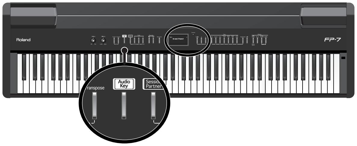 ROLAND FP-7 - Jouer avec les fichiers audio (touche audio) - 3