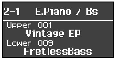ROLAND FP-7 - Rappel d'un réglage de jeu - 4