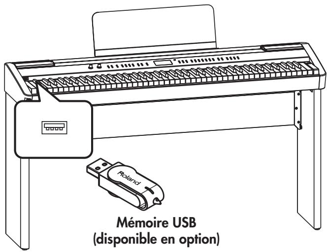 ROLAND FP-7 - Connexion de la mémoire USB - 1