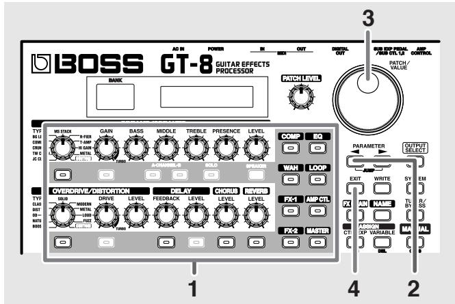 ROLAND GT-8 - Configuration simple des effets (QUICK FX) - 1
