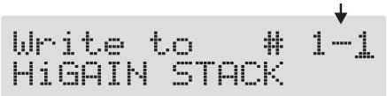 ROLAND GT-8 - Appuyez sur [WRITE]. - 1