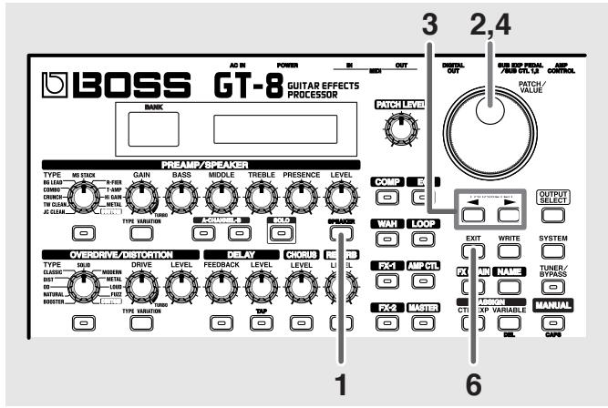 ROLAND GT-8 - Personnalisation des enceintes - 1