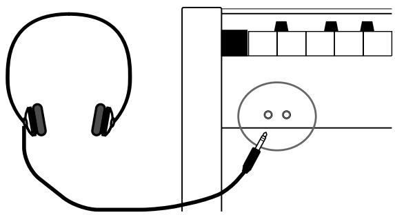 ROLAND F-100 - Brancher un casque (vendu séparément) - 1