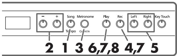 ROLAND HP-103E - Aufnahme mit einem internen Stück - 1
