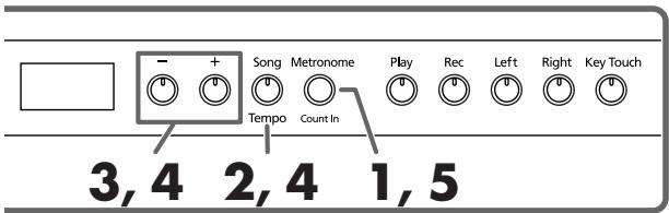 ROLAND HP-103E - ■ Sounding the Metronome - 1