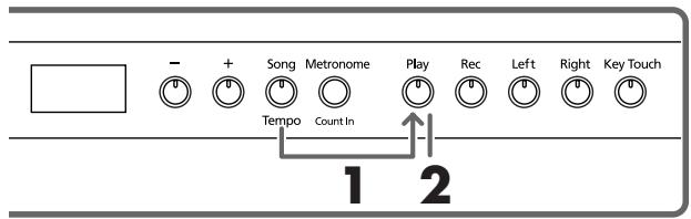ROLAND HP-103E - ■ Riprodurre tutte le song in modo consecutivo (All Song Play) - 1
