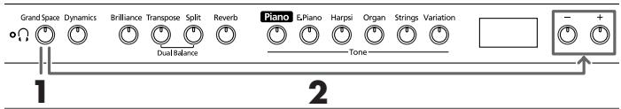 ROLAND HP-103E - Aggiungere profondità al suono (Grand Space) - 1